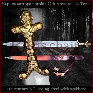 Authentic replica Celtic "La-Tène" antropomorphic sword Cheap Pice Store