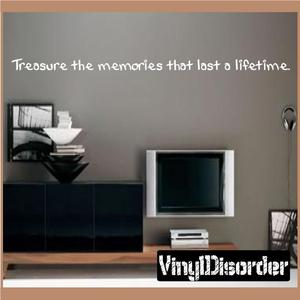 Treasure the memories Wall Decal Cheap Pirce