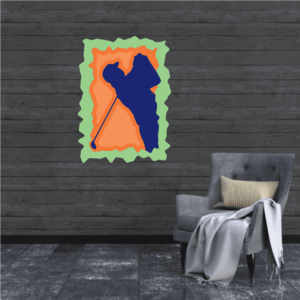Golfer Wall Decal - Vinyl Sticker - Car Sticker - Die Cut Sticker - CDSCOLOR055 With Paypal Sale Online