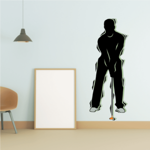 Golfer Wall Decal - Vinyl Sticker - Car Sticker - Die Cut Sticker - CDSCOLOR075 Order Online