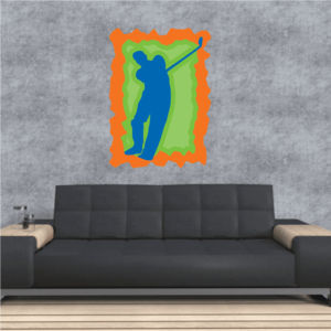 Golfer Wall Decal - Vinyl Sticker - Car Sticker - Die Cut Sticker - CDSCOLOR061 2025 Online