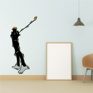 Golfer Wall Decal - Vinyl Sticker - Car Sticker - Die Cut Sticker - CDSCOLOR080 Deals