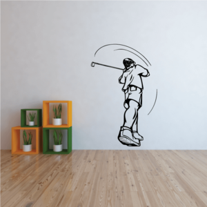 Golfer Wall Decal - Vinyl Decal - Car Decal - CDS101 For Sale Online
