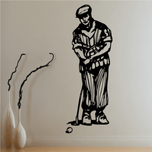 Golfer Wall Decal - Vinyl Decal - Car Decal - CDS071 Outlet Ebay
