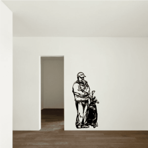Golfer Wall Decal - Vinyl Decal - Car Decal - CDS068 View For Sale
