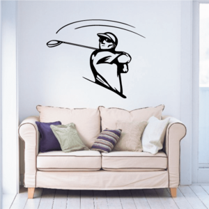 Golfer Wall Decal - Vinyl Decal - Car Decal - CDS100 Discount Store