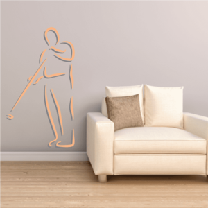 Golfer Wall Decal - Vinyl Sticker - Car Sticker - Die Cut Sticker - CDSCOLOR020 Cheap Sale 2025