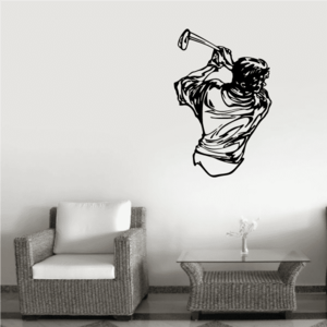 Golfer Wall Decal - Vinyl Decal - Car Decal - CDS073 Buy Cheap Pices