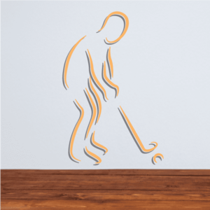 Golfer Wall Decal - Vinyl Sticker - Car Sticker - Die Cut Sticker - CDSCOLOR022 Sale Top Quality