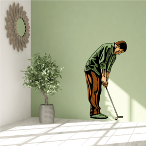 Golfer Wall Decal - Vinyl Sticker - Car Sticker - Die Cut Sticker - CDSCOLOR070 Websites For Sale