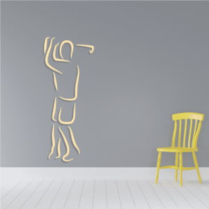Golfer Wall Decal - Vinyl Sticker - Car Sticker - Die Cut Sticker - CDSCOLOR026 Tumblr Online