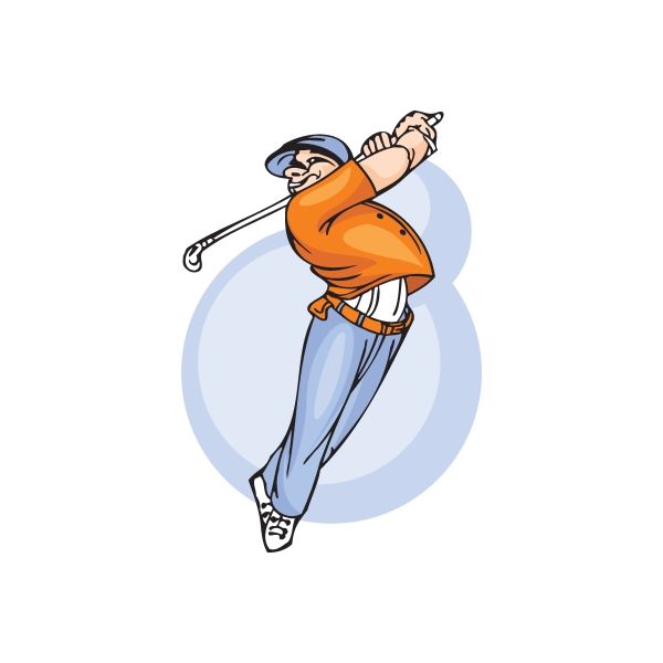 Golfing Wall Decal - Vinyl Sticker - Car Sticker - Die Cut Sticker - DC 006 Cheap In China