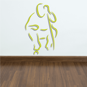 Golfer Wall Decal - Vinyl Sticker - Car Sticker - Die Cut Sticker - CDSCOLOR017 Free Shipping