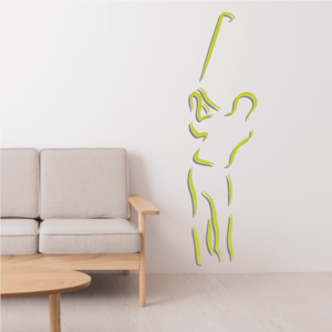 Golfer Wall Decal - Vinyl Sticker - Car Sticker - Die Cut Sticker - CDSCOLOR042 Sale Top Quality