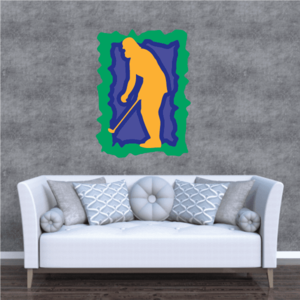 Golfer Wall Decal - Vinyl Sticker - Car Sticker - Die Cut Sticker - CDSCOLOR060 Outlet With Paypal Order