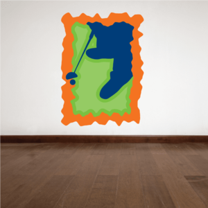 Golfer Wall Decal - Vinyl Sticker - Car Sticker - Die Cut Sticker - CDSCOLOR052 Outlet Pices