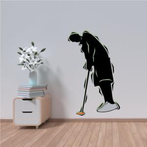 Golfer Wall Decal - Vinyl Sticker - Car Sticker - Die Cut Sticker - CDSCOLOR083 Footlocker Pictures Sale Online