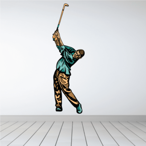 Golfer Wall Decal - Vinyl Sticker - Car Sticker - Die Cut Sticker - CDSCOLOR074 Cheap Outlet Store
