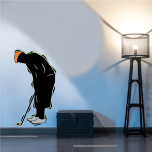 Golfer Wall Decal - Vinyl Sticker - Car Sticker - Die Cut Sticker - CDSCOLOR077 Sale Shop