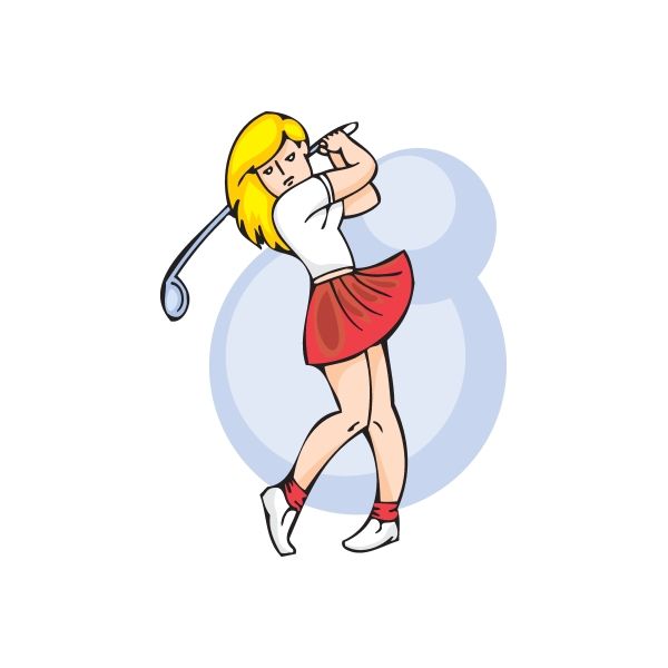 Golfing Wall Decal - Vinyl Sticker - Car Sticker - Die Cut Sticker - DC 007 Purchase Cheap Pice