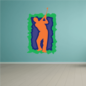 Golfer Wall Decal - Vinyl Sticker - Car Sticker - Die Cut Sticker - CDSCOLOR059 Sale Nicekicks