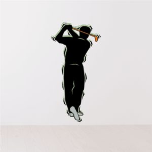 Golfer Wall Decal - Vinyl Sticker - Car Sticker - Die Cut Sticker - CDSCOLOR081 Free Shipping Best Store To Get