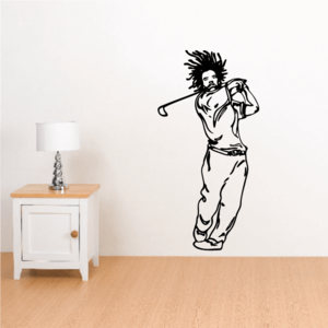 Golfer Wall Decal - Vinyl Decal - Car Decal - CDS069 Sale Online Online
