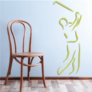 Golfer Wall Decal - Vinyl Sticker - Car Sticker - Die Cut Sticker - CDSCOLOR007 Buy Cheap Shop