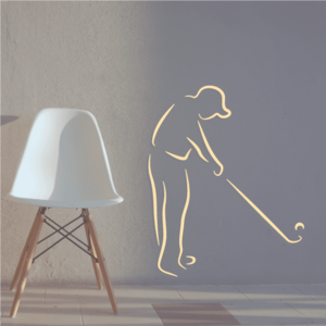 Golfer Wall Decal - Vinyl Sticker - Car Sticker - Die Cut Sticker - CDSCOLOR011 Sale With Paypal