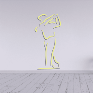 Golfer Wall Decal - Vinyl Sticker - Car Sticker - Die Cut Sticker - CDSCOLOR019 Top Quality For Sale
