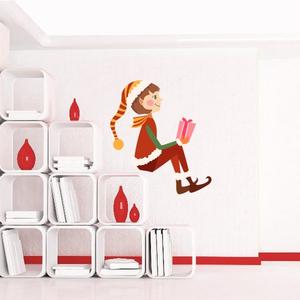 Child with Present Printed Die Cut Decal Outlet Online Shop
