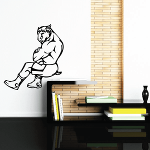 Sports Mascot Wall Decal - Vinyl Decal - Car Decal - SM035 Buy Cheap Browse