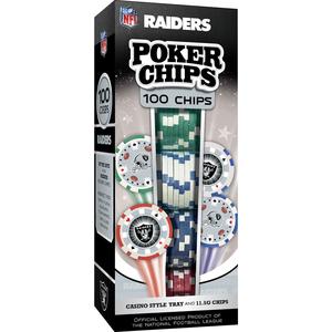 Las Vegas Raiders 100 Piece Poker Chips Online Online Cheap Online
