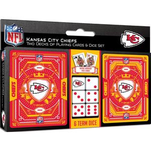 Kansas City Chiefs - 2-Pack Playing Cards & Dice Set Outlet Discount Authentic