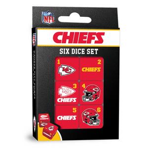 Kansas City Chiefs Dice Set - 19mm Free Shipping Supply