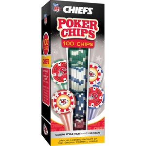 Kansas City Chiefs 100 Piece Poker Chips Official Online