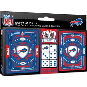 Buffalo Bills - 2-Pack Playing Cards & Dice Set For Sale