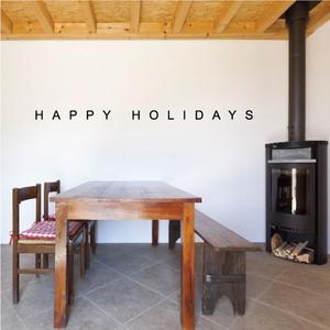 Basic Happy Holidays Quote Decal Sale 100% Authentic