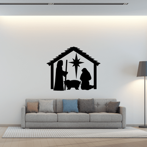 Jesus Mary and Joseph in a Manger Decal Discount Ebay
