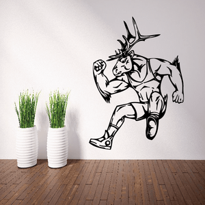 Sports Mascot Wall Decal - Vinyl Decal - Car Decal - SM033 Cheap Low Pice Fee Shipping
