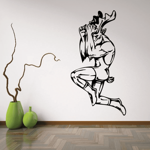 Sports Mascot Wall Decal - Vinyl Decal - Car Decal - SM020 Clearance Latest