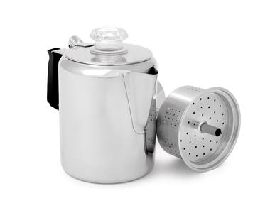 Glacier Stainless Coffee Percolator with Silicone Handle Cheap Sale From China