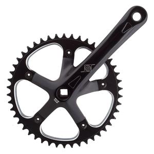 Track/SS 170x46 103mm JIS Square Taper crankset black/black Excellent