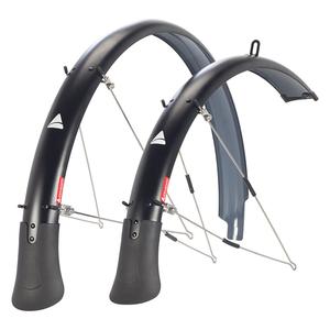 Flascheguard Fenders Pair MTB 26` x 60mm Polycarbonate Stainless Steel Matte Black 52mm / 2.0` 720g Discount Choice