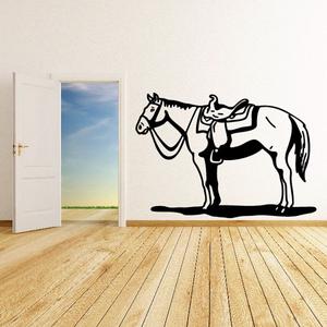 Standing Saddled Horse Decal Cost For Sale