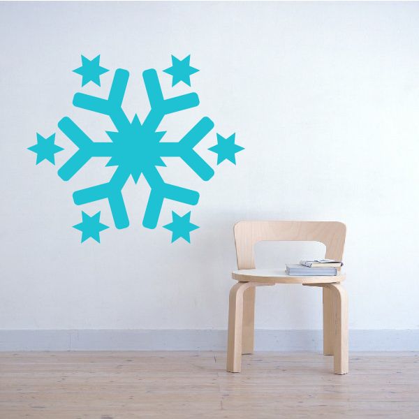 Star Cross Snowflake Decal Perfect Cheap Pice