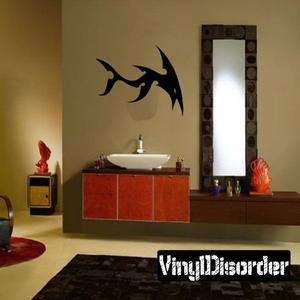 Spiky Abstract Shark Decal Shop For Online