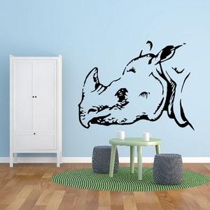 Horned Rhino Head Decal Cheap Pices Authentic