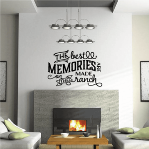The Best Memories are made on the Ranch Wall Decal Really Cheap