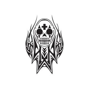 4 x 4 Flaming Skull Decal Discount Latest Collections